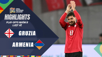Gruzia vs Armenia - Play-off nhóm B lượt về - UEFA Nations League 2024/25