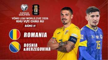 Romania vs Bosnia & Herzegovina - Vòng loại FIFA World Cup 2026 - Khu vực châu Âu