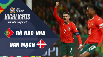 Bồ Đào Nha vs Đan Mạch - Tứ kết lượt về - UEFA Nations League 2024/25