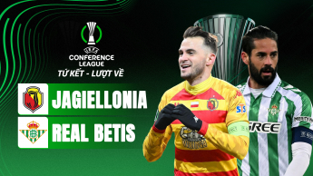 Jagiellonia Białystok vs Real Betisk - Tứ kết lượt về UEFA Conference League 2024/25
